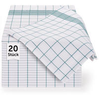 GESCHIRRTÜCHER 20er Set, 50/70 cm, 100% Baumwolle, kariert - Grün, Naturmaterialien (50/70cm) - Blumtal