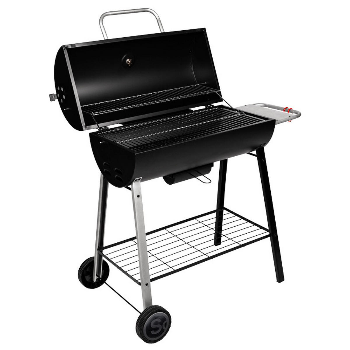 KOHLEGRILL - Schwarz, Metall (56.5/95.5/104.5cm)