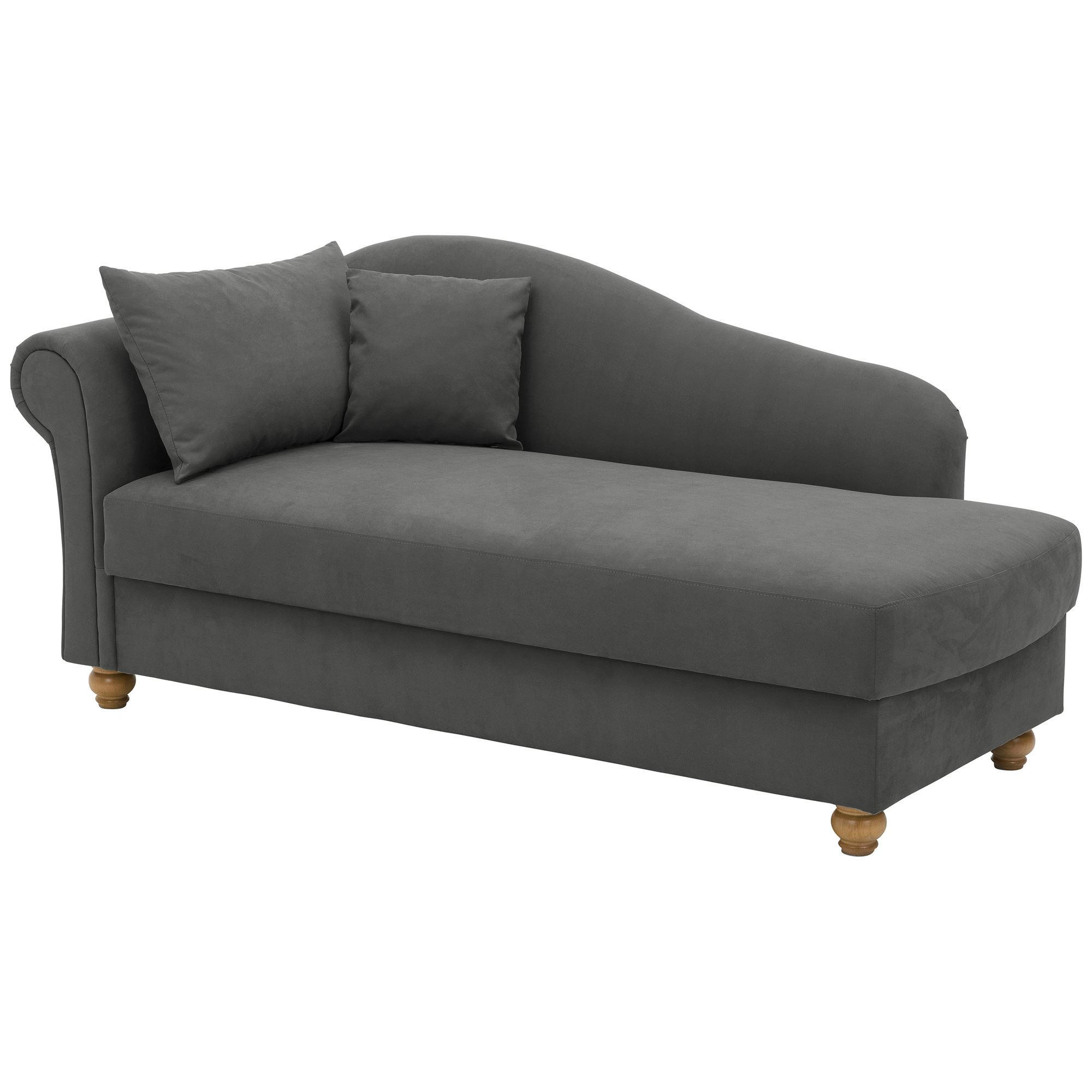 58aufmkessel Recamiere Grau 188x84x92 cm