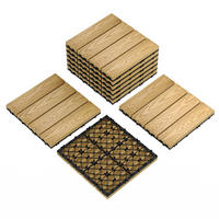 TERRASSENFLIESE 9-teilig 12x12 Zoll, Holzoptik - Gelb, Holz (30/30/2cm) - Kaket