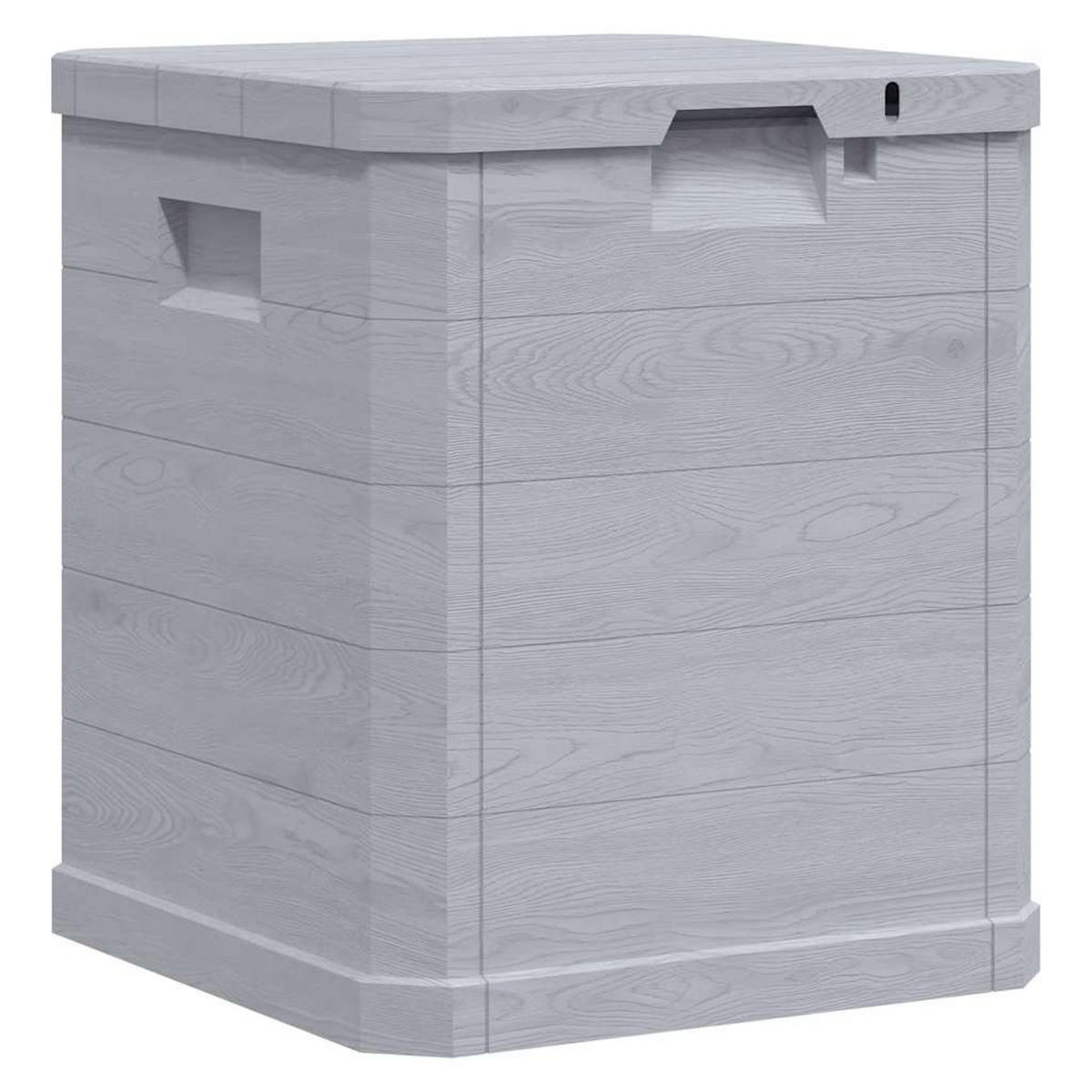 GARTEN-AUFBEWAHRUNGSBOX 90 L Hellgrau - Hellgrau, Kunststoff (42.5/50/44cm) - vidaXL