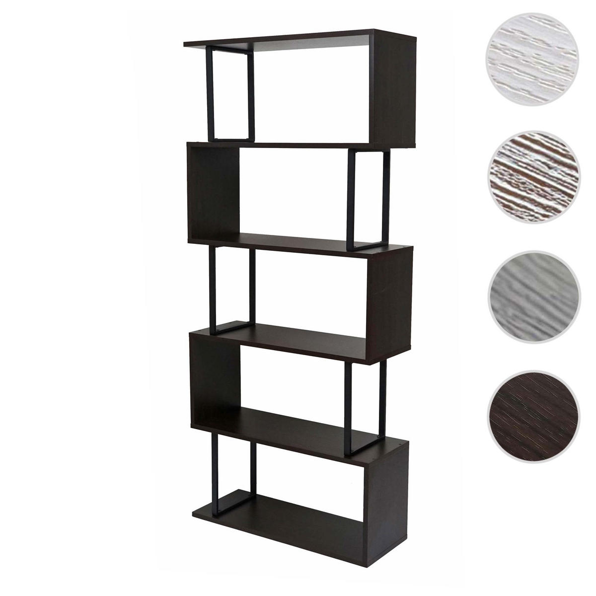 BÜCHERREGAL Dunkelbraun - Dunkelbraun, Holzwerkstoff (80/183/30cm) - MCW