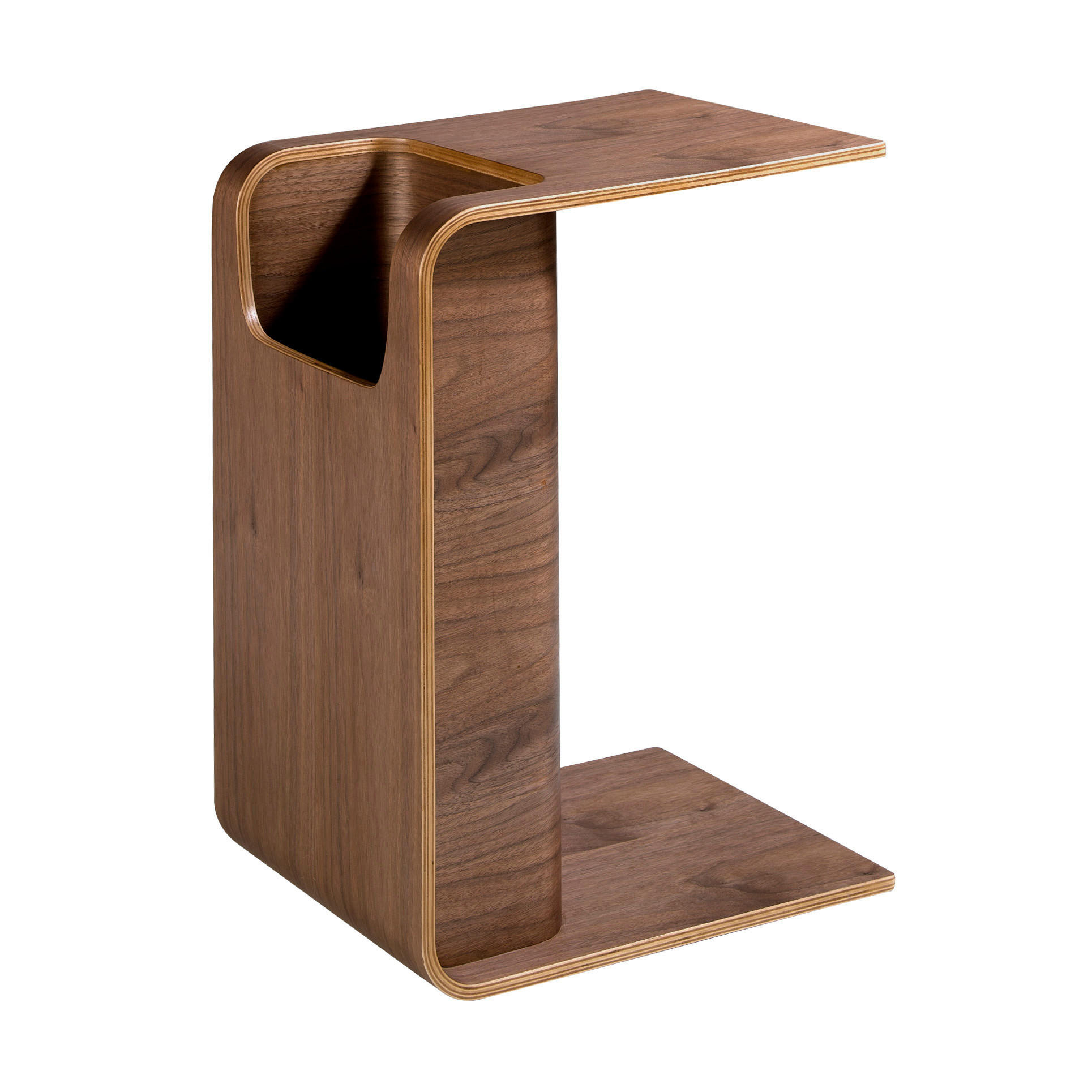 ECKTISCH Walnuss 35 / 45 / 60 cm - Nussbaumfarben, Holz (45/35/60cm) - ANGEL CERDA