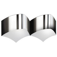 LED WANDLEUCHTE CARRE Chrom Silber - Silberfarben, Metall (11/18.5/45cm) - Wofi
