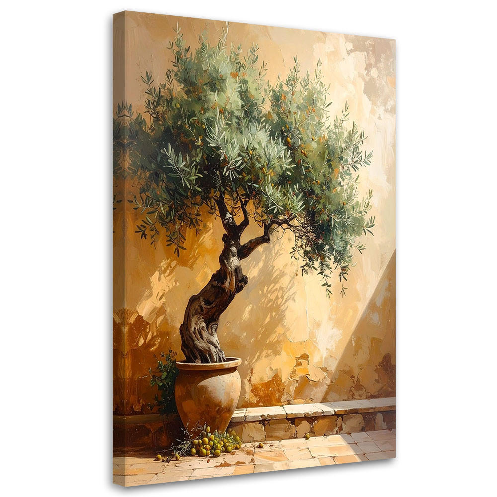 LEINWANDBILD Natur und Botanik 80x120cm - Beige, Textil (80/120cm) - Feeby