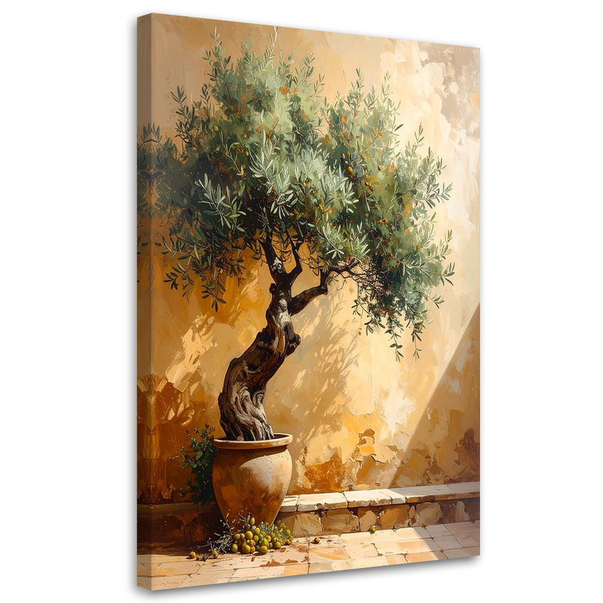 LEINWANDBILD Natur und Botanik 80x120cm - Beige, Textil (80/120cm) - Feeby