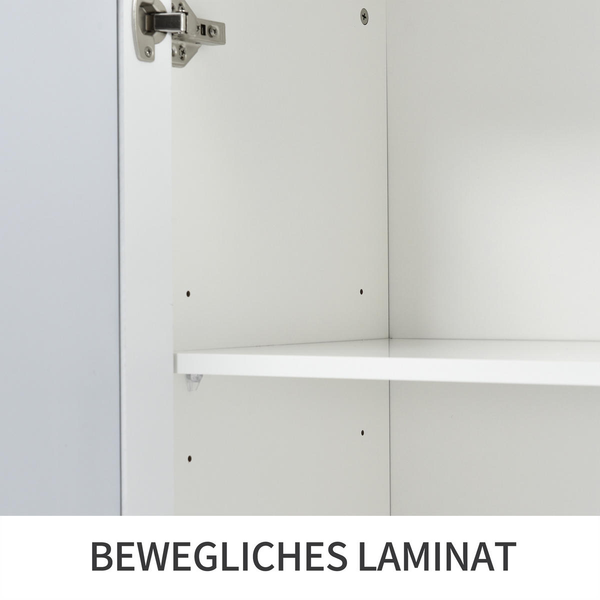 SIDEBOARD Weiß 160/40/84 cm - Weiß, Holz (160/84/40cm) - Urban Meuble