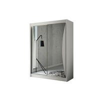 KLEIDERSCHRANK TIWAN mit Spiegel/LED - 200 cm - Weiß - Weiß, Holzwerkstoff (200/215/61cm) - ALTDECOR