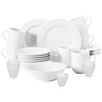 FRÜHSTÜCKS-SET Rondo/Liane weiß 24er Set - Weiß, Keramik (1/1/1cm) - Seltmann Weiden