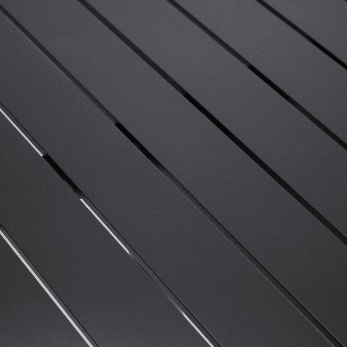 GARTENTISCH klappbar, Grau - Grau, Metall (70/70/113cm) - Oviala