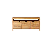 WASCHTISCHUNTERSCHRANK Serena Natur aus Eiche - Naturfarben, Holz (165/78/55cm) - Tikamoon
