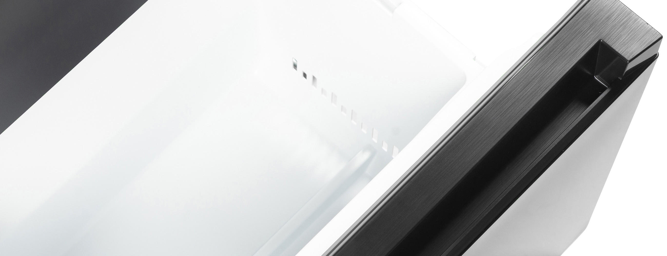 Nahaufnahme einer Gummidichtung an Kühlfach.