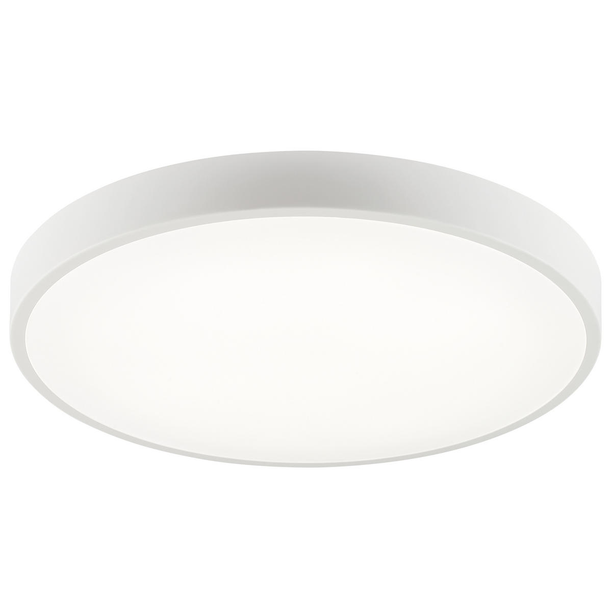 LED DECKENLEUCHTE Slimline Weiß 49/49/8 cm - Weiß, Metall (49/49/8cm) - Brilliant