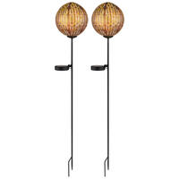 LED WEGELEUCHTE Metall Kupferfarben 2er Set - Kupferfarben, Metall (15.5/15.5/90cm) - Globo Lighting