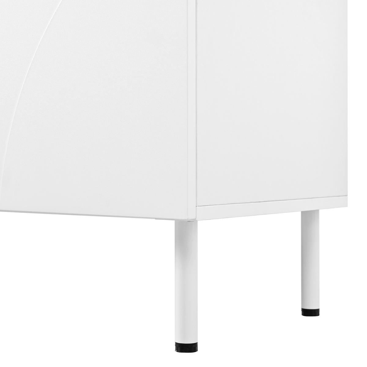 SIDEBOARD Weiß 140/40/77,5 cm - Weiß, Holzwerkstoff (140/77.5/40cm) - PANGIVO