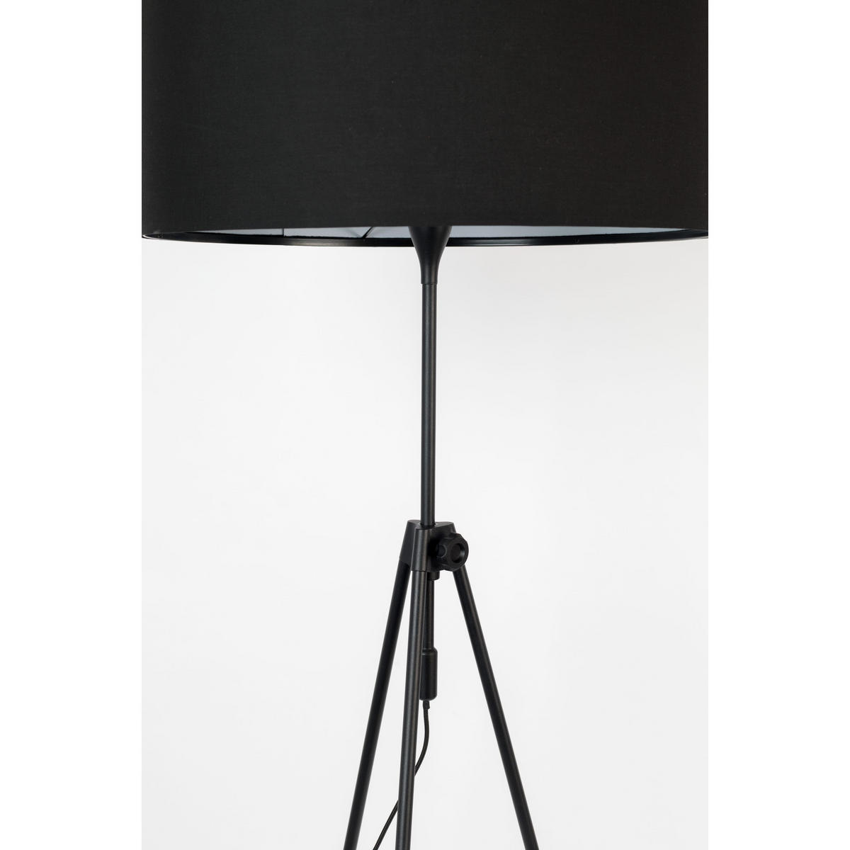 STEHLAMPE Lesley Schwarz - Schwarz, Metall (58/58/153cm) - Zuiver