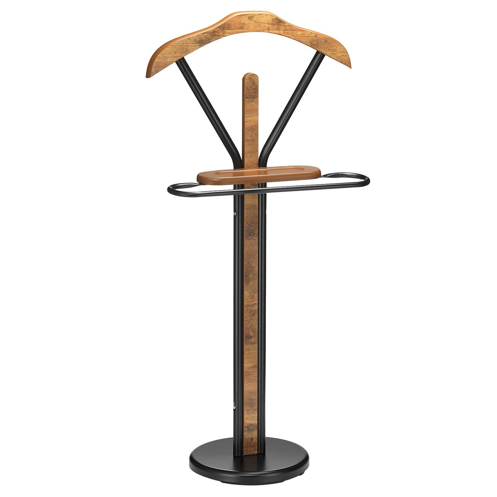 HERRENDIENER FABIO - Dunkelbraun/Schwarz, Metall (45/108/30cm) - IDIMEX