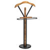 HERRENDIENER FABIO - Dunkelbraun/Schwarz, Metall (45/108/30cm) - IDIMEX