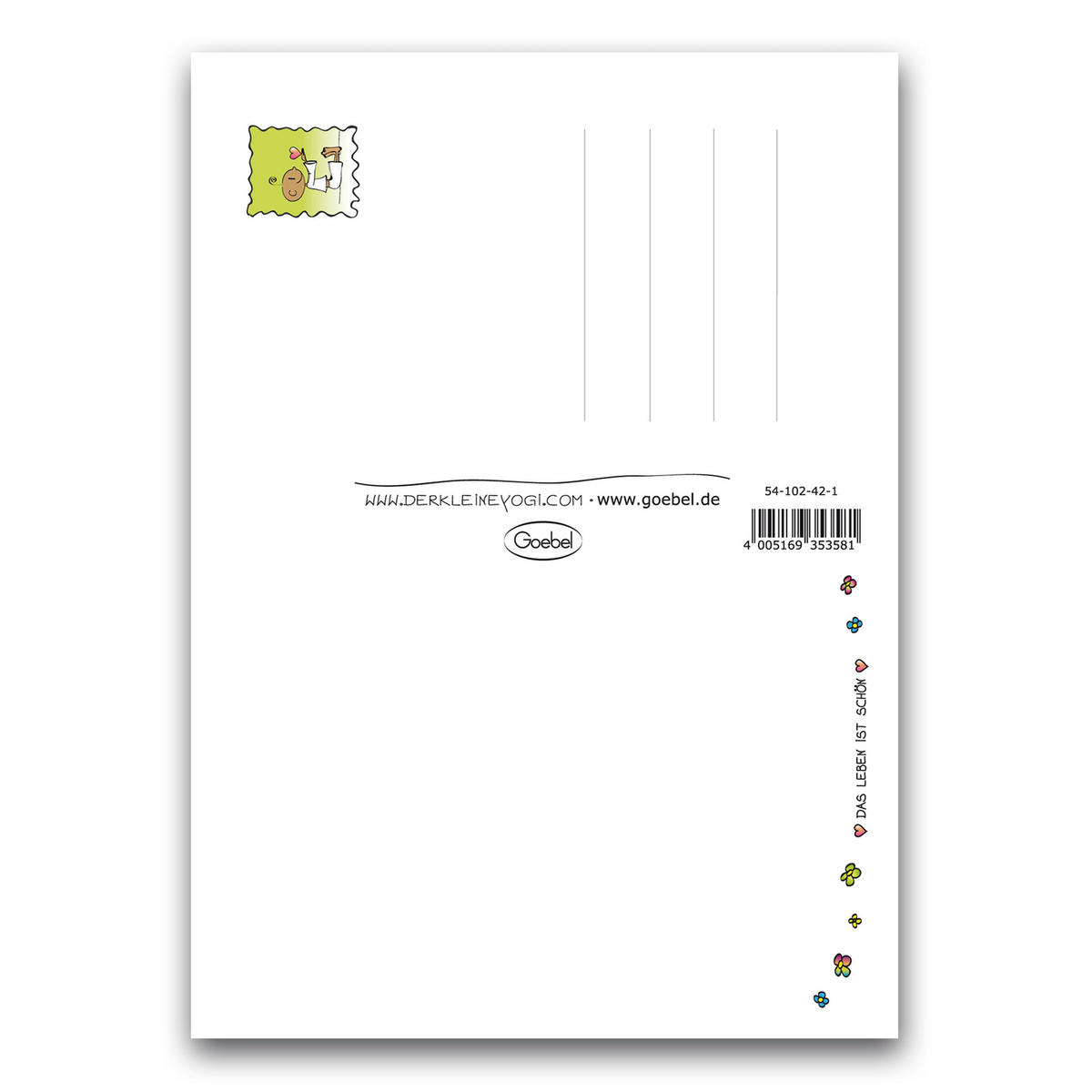POSTKARTE Der kleine Yogi - Ich steh auf Liebe, Papier/Pappe, Bunt, 1 Stück - Multicolor, Papier (15/1cm) - Goebel