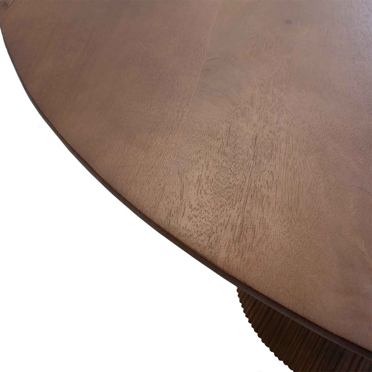 RUNDER Esstisch aus Mangoholz 130cm, braun - Dunkelbraun, Holz (130/130/76cm) - Giga Meubel