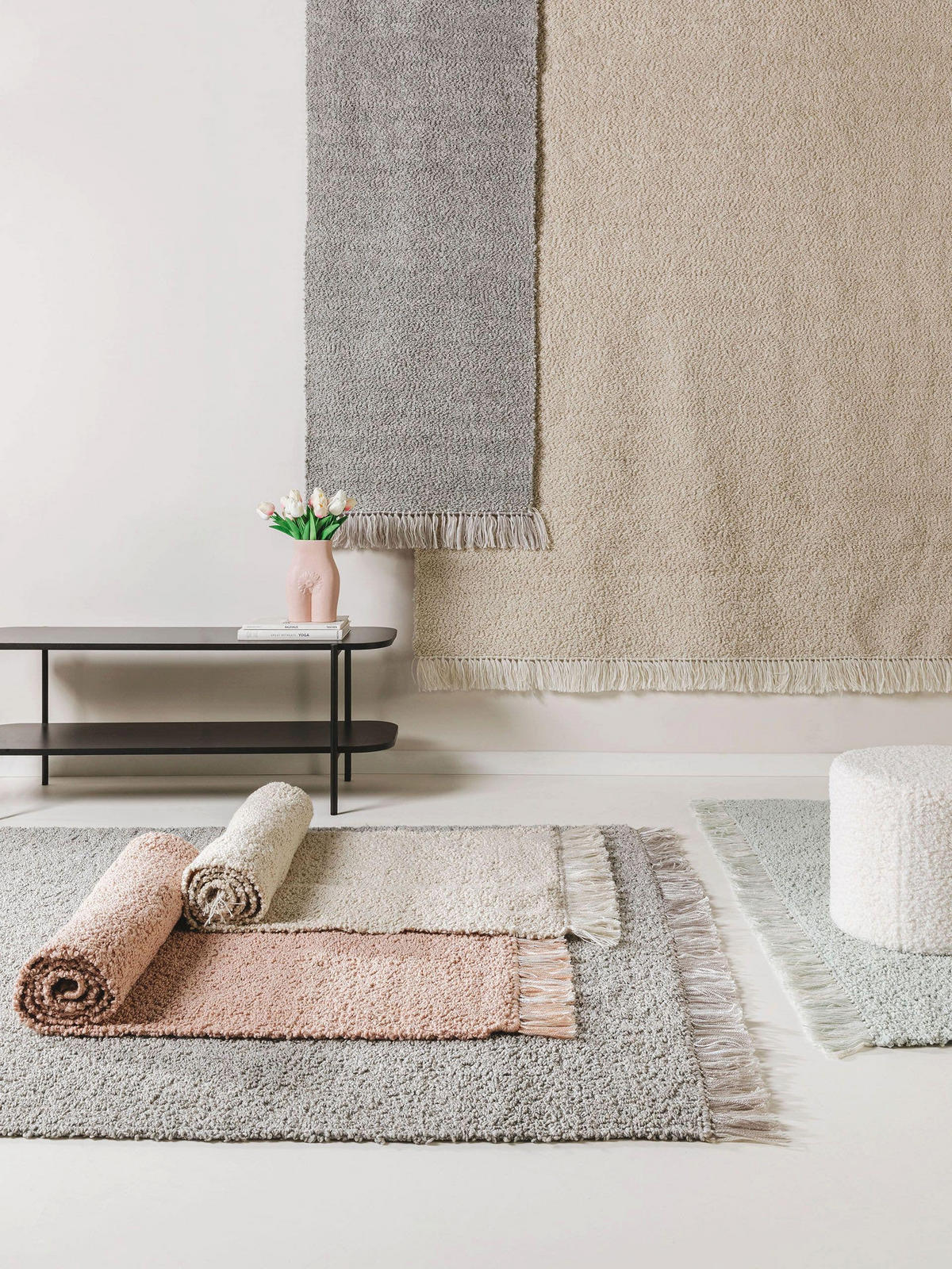 WENDETEPPICH Eddy Hellgrau 120x170 cm - Hellgrau, Textil (120/170cm) - benuta Nest