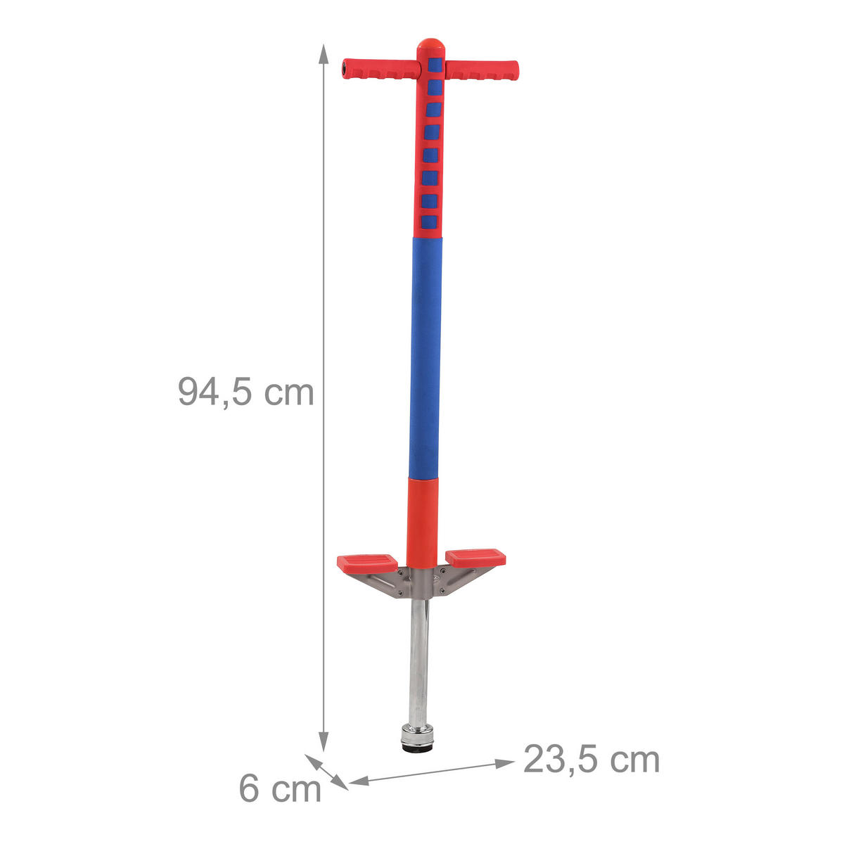 POGO-STICK - Multicolor, Kunststoff/Textil (23.5/6cm) - Relaxdays