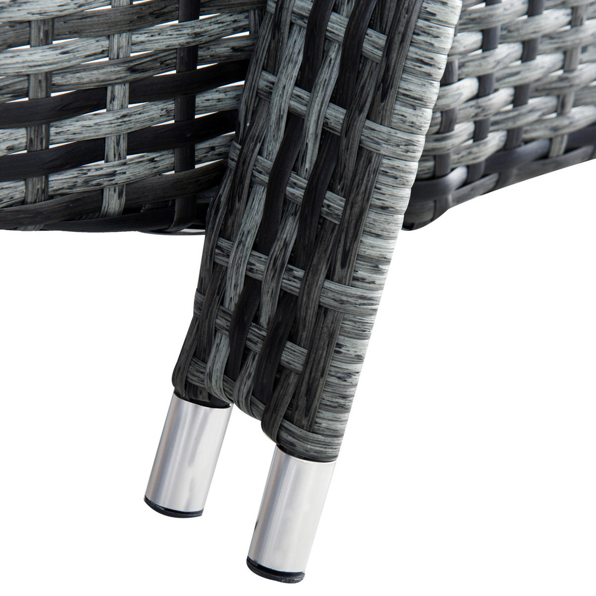 GARTENLIEGE DE-13561 5-fach verstellbar, mit Rollen Grau - Grau, Metall (73/56/200cm) - ComfortXL