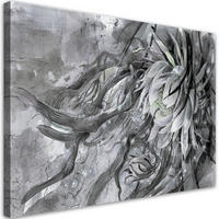 WANDBILD blume der königin der nacht - Grau, Textil (60/40cm) - Feeby