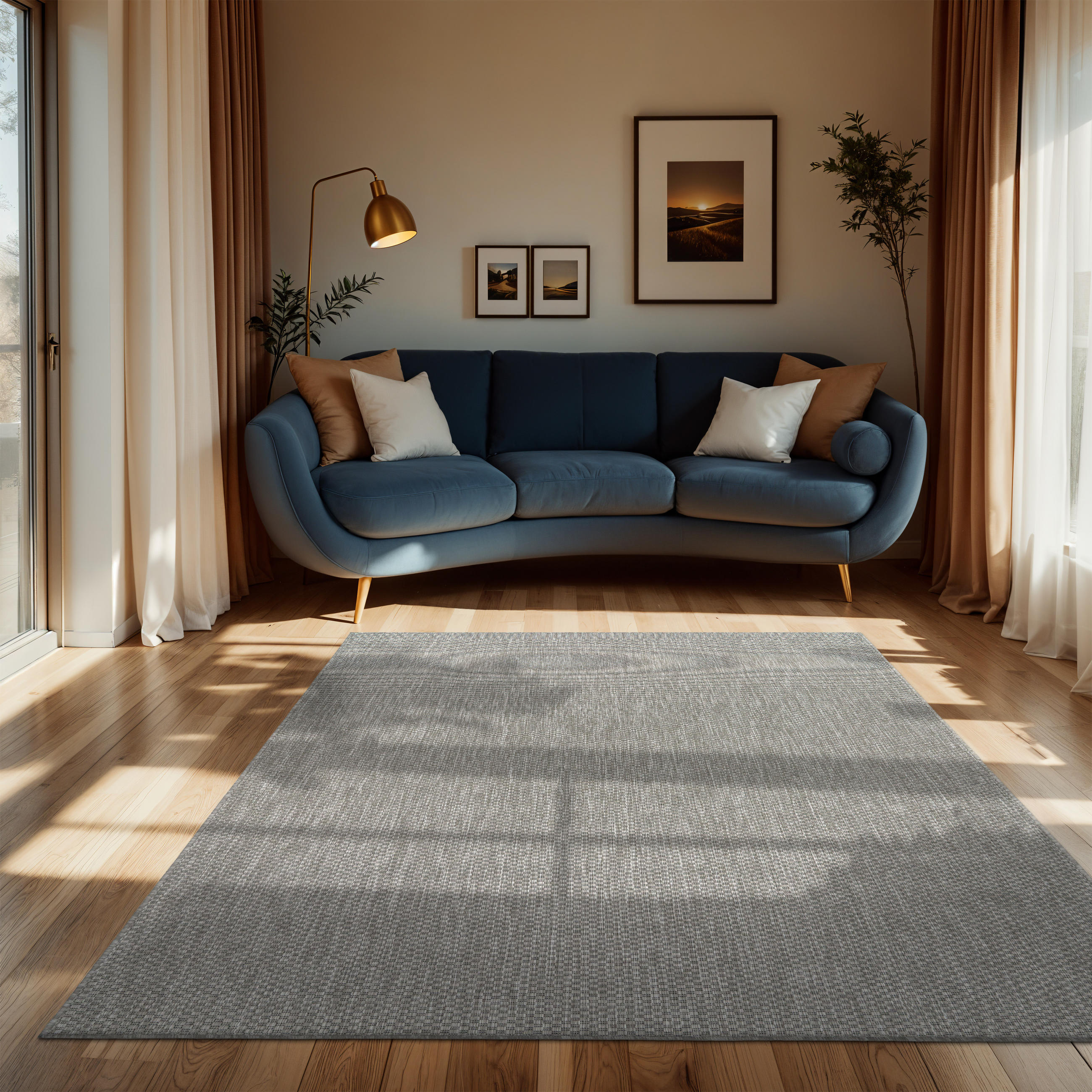 OUTDOORTEPPICH 200/200 cm Venedig 165 - Grau, Textil (200/200cm) - Paco Home