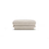 POUF Torino aus Samt ecru - Ecru, Textil (80/41/80cm) - Micadoni