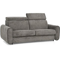 SCHLAFSOFA Pavarti mit italienischem Gestell, 160x195, Braun - Schwarz/Braun, Holzwerkstoff/Textil (214/88/100cm) - Beautysofa