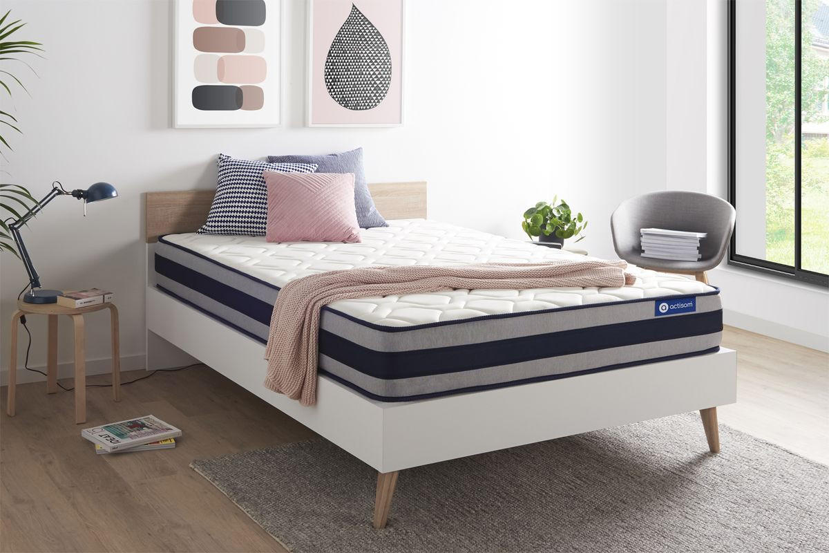 MATRATZE Actilatex ergo Latex und Memory-Schaum 130 x 220 cm h3 - Weiß, Textil (130/220cm) - ACTISOM