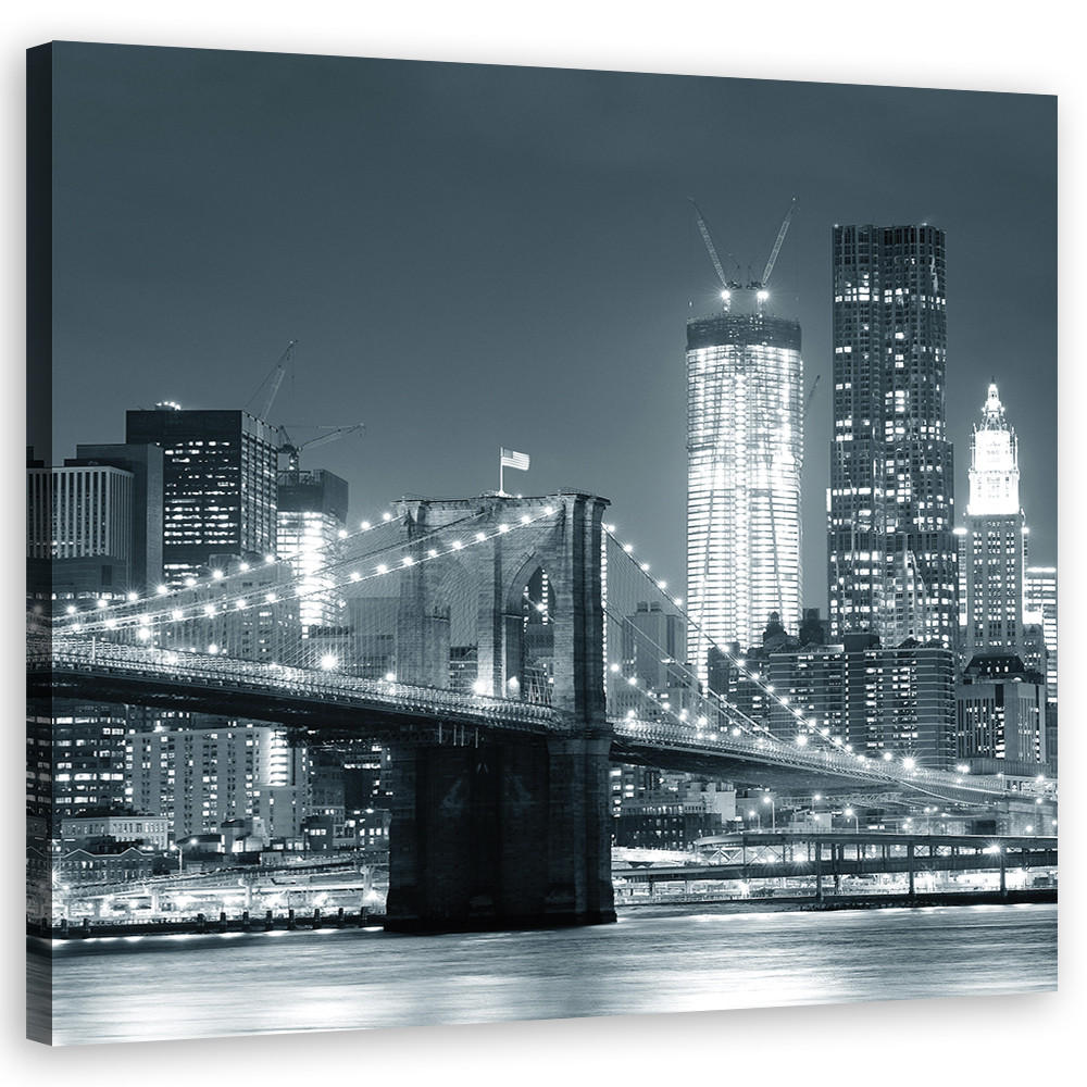 Feeby Wandbild Schwarz 30x30 cm