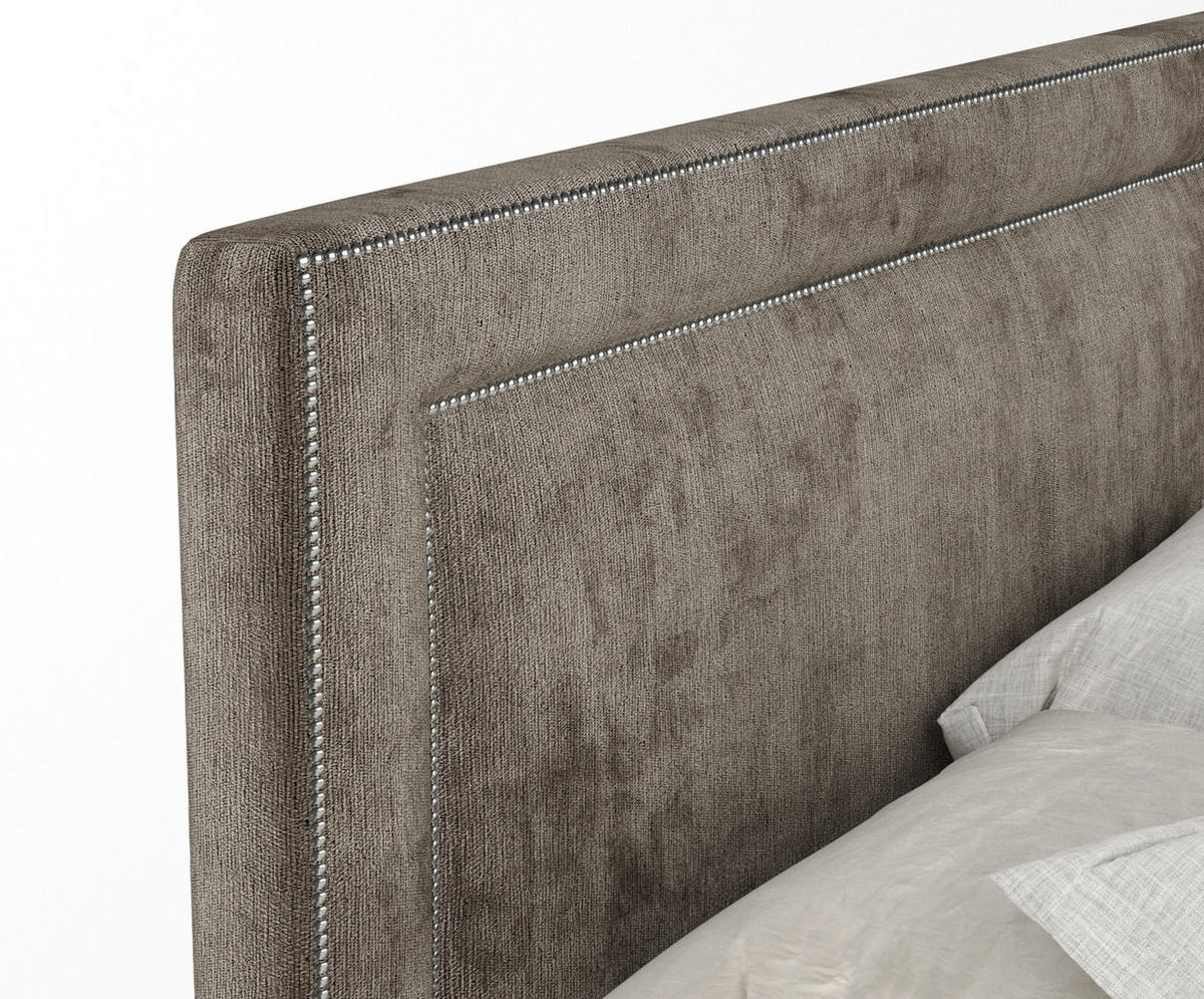 BOXSPRINGBETT Luxora Braun 200/200 cm - Schwarz/Braun, Holz/Holzwerkstoff (200/200cm) - Maison de Reve