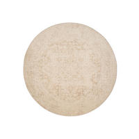 VINTAGE-TEPPICH Miray waschbar ø 160 cm rund - Beige, Kunststoff (160/160cm) - benuta Nest