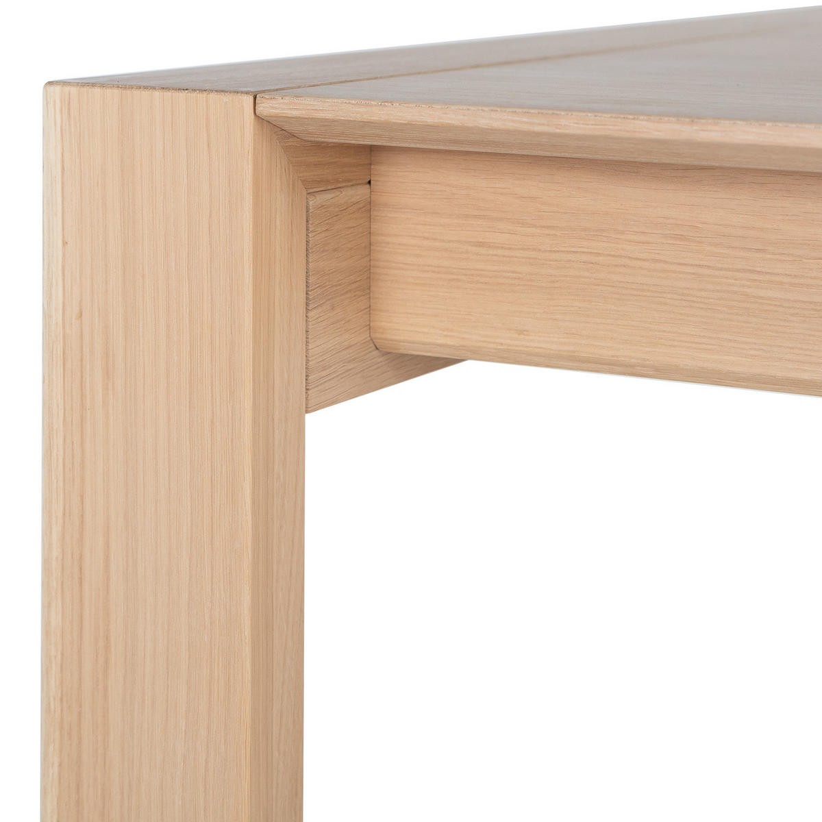 ESSTISCH - Eiche teilmassiv - Eichefarben, Holzwerkstoff (90/220/76cm) - home24