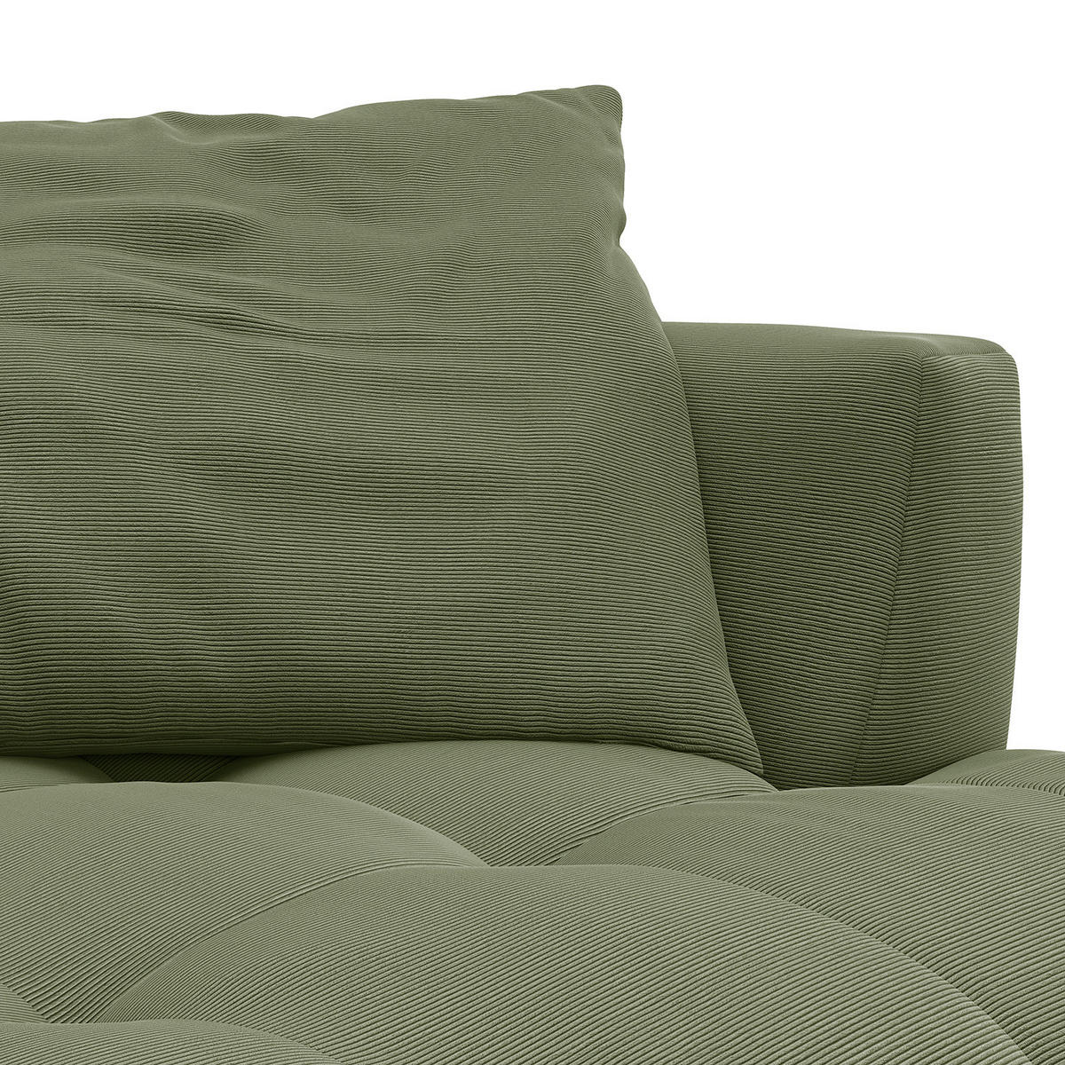BIGSOFA - Schwarz/Grün, Holz/Kunststoff (272/70/126cm) - home24