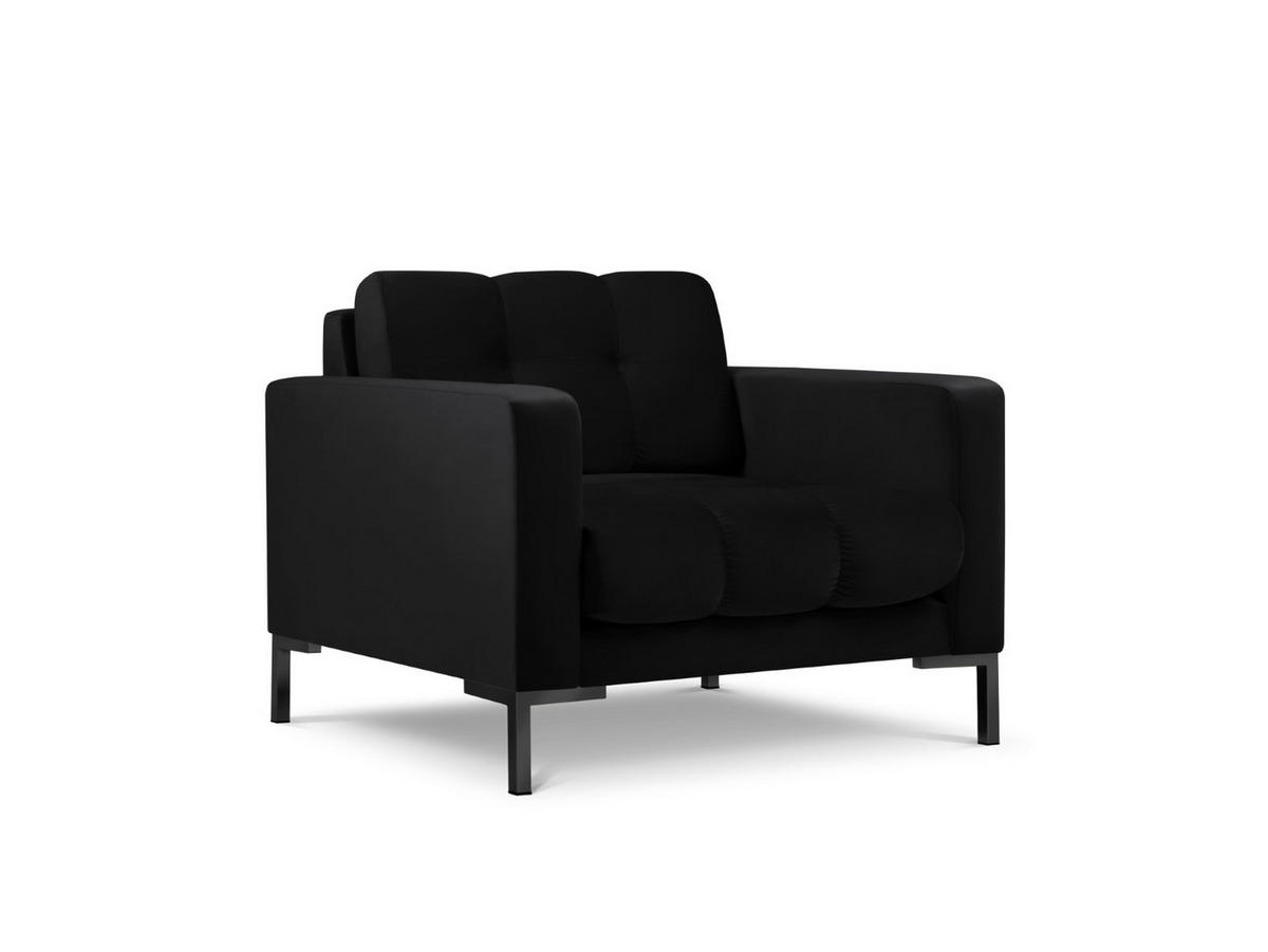 SESSEL Mamaia aus Samt schwarz - Schwarz, Textil (92/75/87cm) - Micadoni