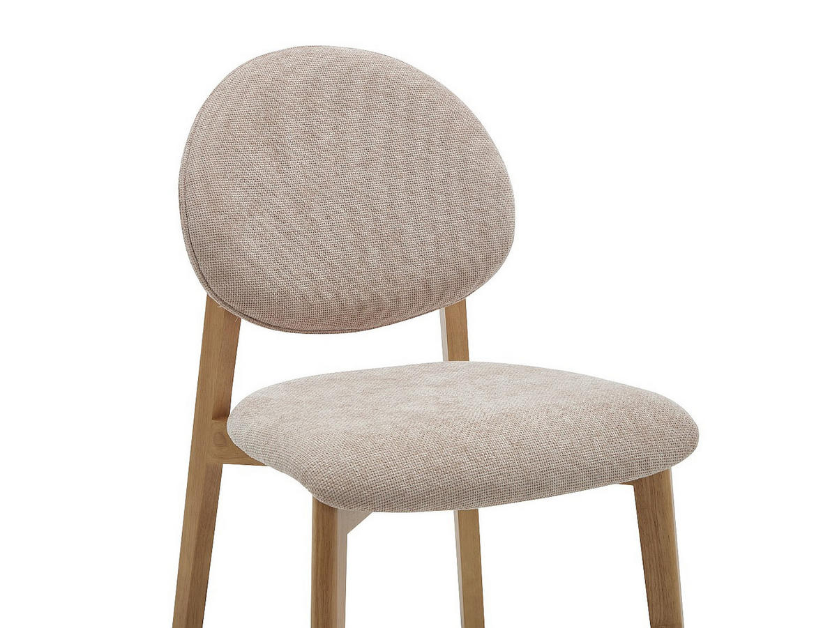 STUHL - 52 cm x 57 cm - holz - beige Marleni - Beige, Holz/Holzwerkstoff (52/85/57cm) - Vente-Unique