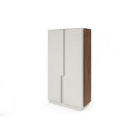 KLEIDERSCHRANK PAURO 01 103/195/52 cm in Walnuss Alba / Kaschmir - Kaschmir/Walnussfarben, Holzwerkstoff (103/195/52cm) - Deine Möbel 24