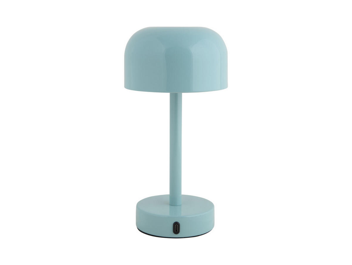 TISCHLAMPE James LED 12.5/12.5/24.5 cm - Blau, Metall (12.5/12.5/24.5cm) - Leitmotiv