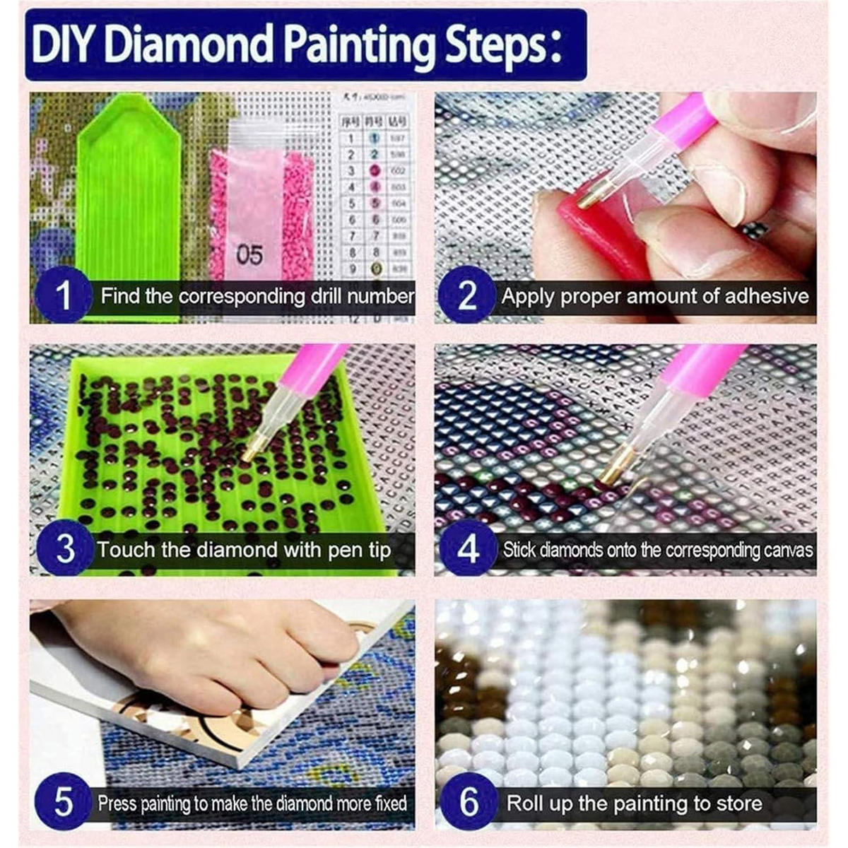 DIAMANTMALEREI Set Tiger 5D 100x40cm - Multicolor, Papier (40/0.5cm)