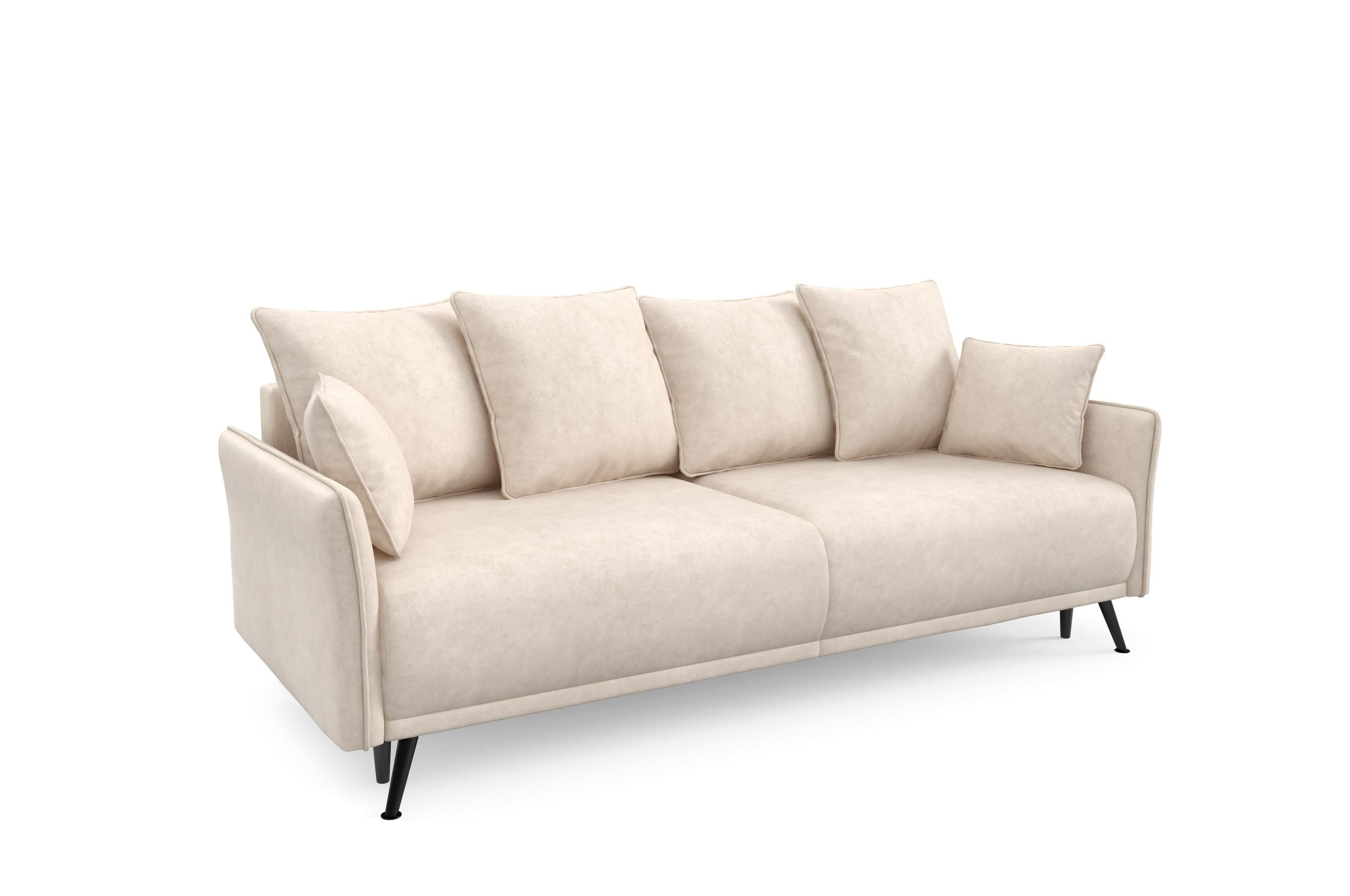 SCHLAFSOFA - Sofa Lamala - Beige - Beige, Holzwerkstoff (219/96/104cm) - Möblo