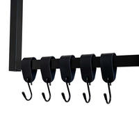 S-HAKEN SHAPE - Menge: 5 - Schwarz, Metall (11/4/3cm) - Home Deluxe