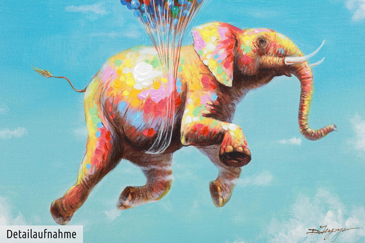 ÖLGEMÄLDE 70/100 cm - Multicolor, Holz/Textil (1.74/100cm) - KUNSTLOFT