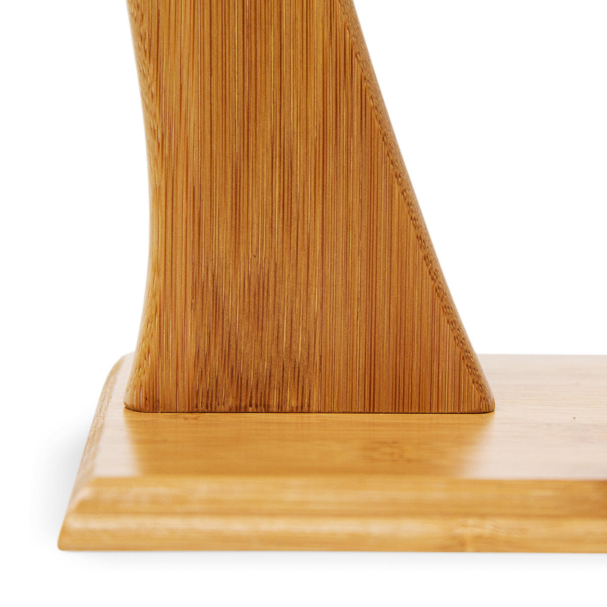 BANANENHALTER - Hellbraun, Holz/Metall (16/28.5/16cm) - Relaxdays