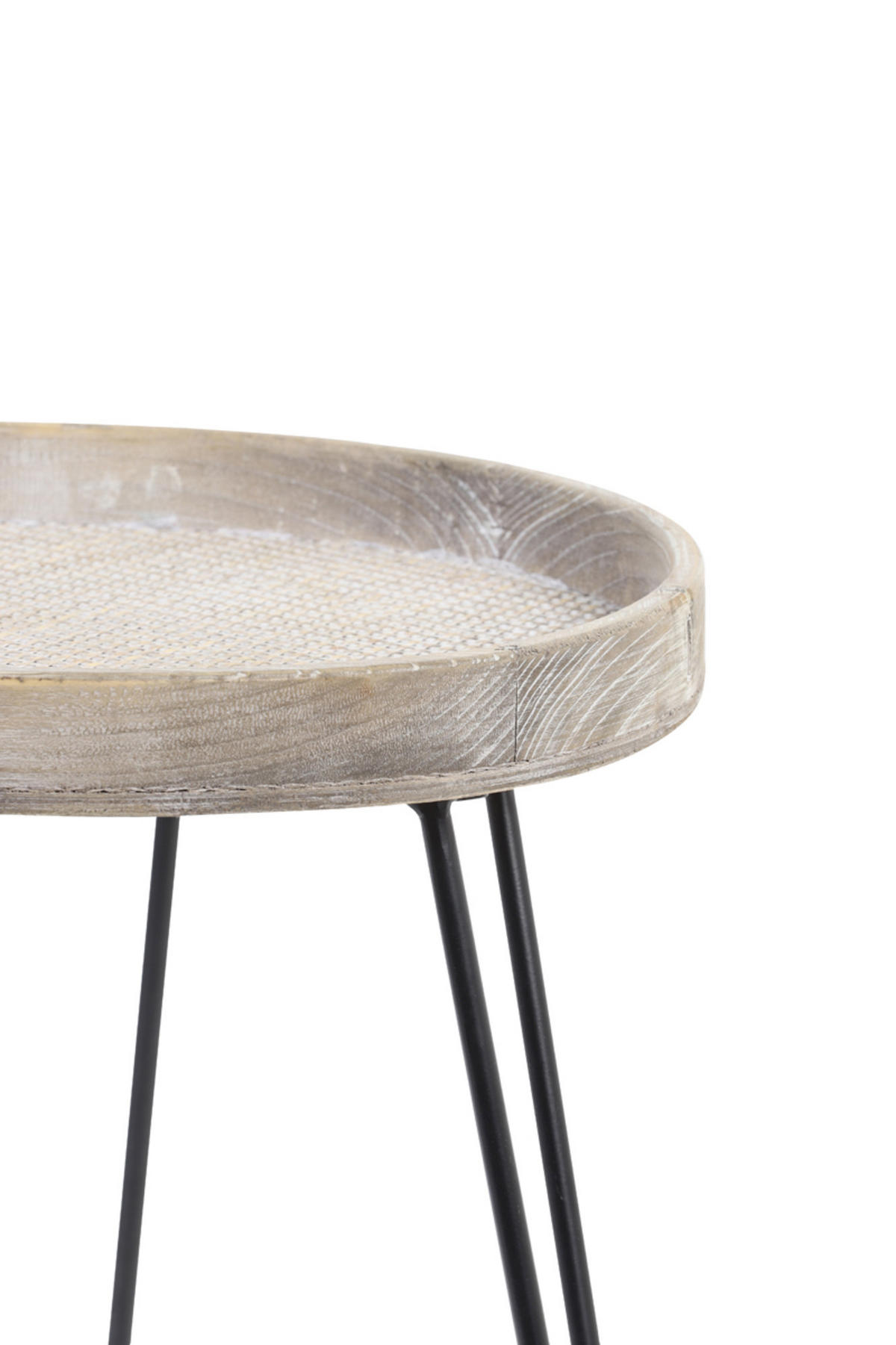 BEISTELLTISCH Kenzie Braun Ø45/52,5cm - Braun, Holz (45/45/52.5cm) - Light & Living