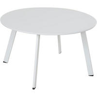 BEISTELLTISCH Outdoor Weiß - Weiß, Metall (70/70/40cm)