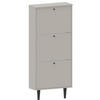 SCHUHSCHRANK Dotti 530 Kaschmir 55/21/129 cm Wandmontage - Kaschmir, Holzwerkstoff (55/129/21cm) - Matkam Möbel