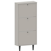 SCHUHSCHRANK Dotti 530 Kaschmir 55/21/129 cm Wandmontage - Kaschmir, Holzwerkstoff (55/129/21cm) - Matkam Möbel